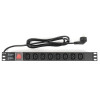 Блок розеток RAPAN-PDU8S-C13 8 гнезд IEC C13, кабель 2м с вилкой Schuko
