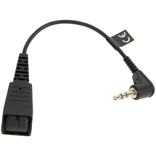 JABRA QD Cord to 3.5mm plug without call controller e.g. Blackberries, I-Phones