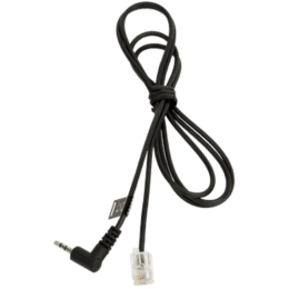 JABRA RJ10 Cord to 2,5mm pin plug, 1,0 meter; for Panasonic KX-T 7630, 7633, 7635 and e.g. GN9300, GN9120, GN Ellipse, GN8000