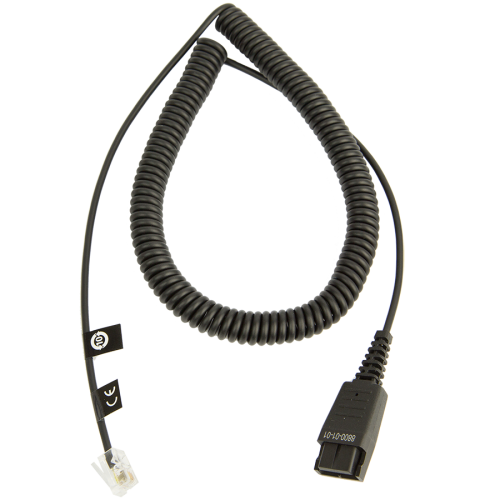 JABRA QD Cord to special-Plug RJ45, coiled, 0,5 - 2 Meter, for Siemens Open Stage