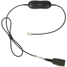 JABRA Smart Cord, QD to RJ9, straight, with 8-position switch configurator, for Avaya one-X Telephone system ( for 96XX Series)