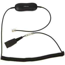 JABRA Smart Cord, QD to RJ9, coiled, with 8-position switch configurator, for Avaya one-X Telephone system ( for 96XX Series)