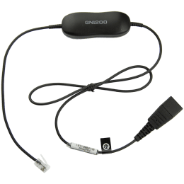 JABRA Smart Cord, QD to RJ10, straight , 0,8 meters, with 8-position switch configurator, for STD Headsets