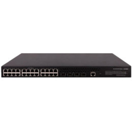 Коммутатор L2 POE + H3C S5120V2-28P-PWR-LI L2 Ethernet Switch with 24*10/100/1000Base-T PoE+ Ports(AC 185W) and 4*1000Base-X Ports,(AC)
