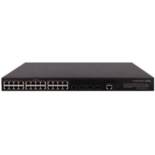 Коммутатор L2 POE + H3C S5120V2-28P-PWR-LI L2 Ethernet Switch with 24*10/100/1000Base-T PoE+ Ports(AC 185W) and 4*1000Base-X Ports,(AC)