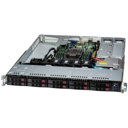 Supermicro assembled server based on SYS-111E-WR, 4514Y 2P CPU, 2x 32GB DDR5-4800, SSD 2.5
