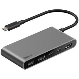 BELKIN USB-C 5-IN-1 Multiport Hub 100w, Space Gray