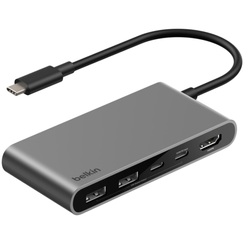 BELKIN USB-C 5-IN-1 Multiport Hub 100w, Space Gray