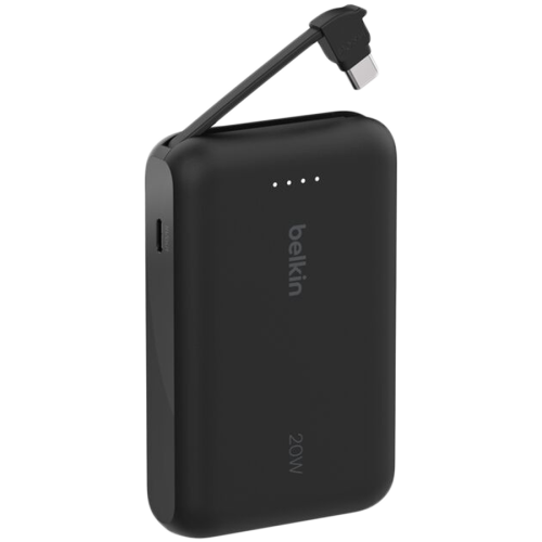 BELKIN 10k PD20w Integrated USB-C Cable Power Bank, Black — фото 2