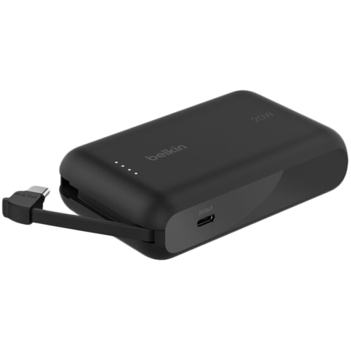 BELKIN 10k PD20w Integrated USB-C Cable Power Bank, Black — фото 3