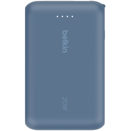 BELKIN 10k PD20w Integrated USB-C Cable Power Bank, Blue