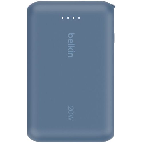 BELKIN 10k PD20w Integrated USB-C Cable Power Bank, Blue
