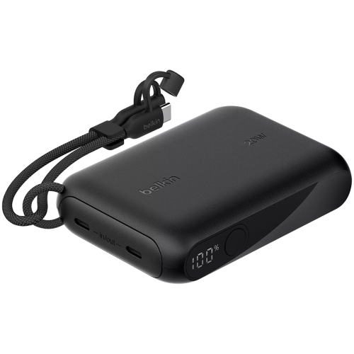 BELKIN 10k PD20W Power Bank with Display, Black