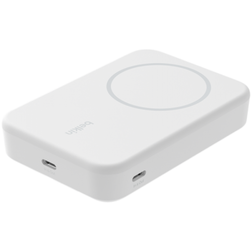 BELKIN 10k Qi2 MagSafe Compatible Powerbank with kickstand, White — фото 2