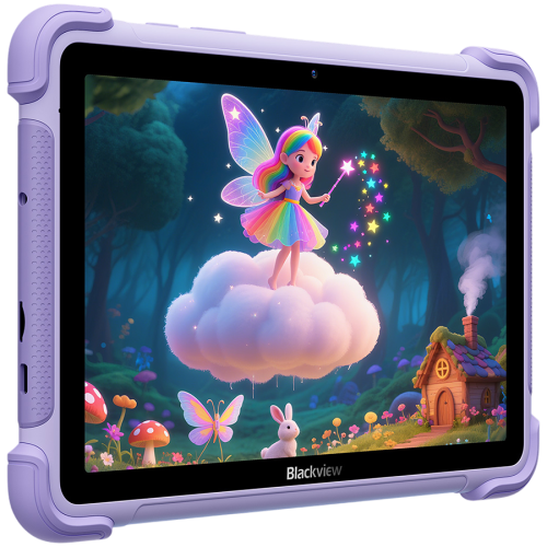 Blackview LINK 1 Kids WiFi 4/64GB 8.68-inch HD IPS 1340x800 60Hz 360nits RK3562 Quad-core 2.0GHz 5+8MP Cam 5000mAh WiFi 6 BT 5.0 Dual Speakers with Smart-K Support Tempered Film Stylus Pen Android 16 Dreamy Purple — фото 3