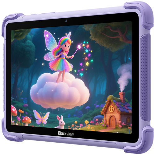 Blackview LINK 1 Kids WiFi 4/64GB 8.68-inch HD IPS 1340x800 60Hz 360nits RK3562 Quad-core 2.0GHz 5+8MP Cam 5000mAh WiFi 6 BT 5.0 Dual Speakers with Smart-K Support Tempered Film Stylus Pen Android 16 Dreamy Purple — фото 2