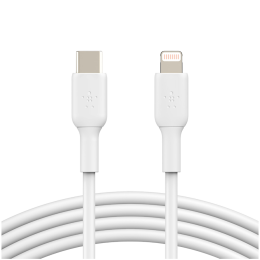 BELKIN Lightning to USB-C Cable PVC, 1M, White