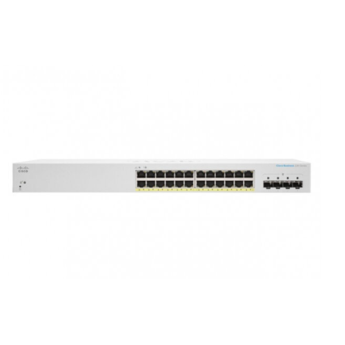24x 10/100/1000 PoE+ ports (382W PoE budget) + 4x 10G SFP+ Smart Switch