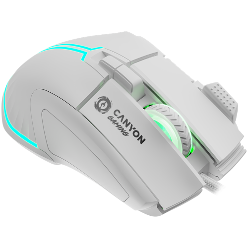 CANYON mouse Fortnax GM-636 RGB 9buttons Wired White — фото 4
