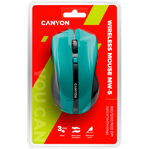 CANYON mouse MW-5 Wireless Green — фото 4