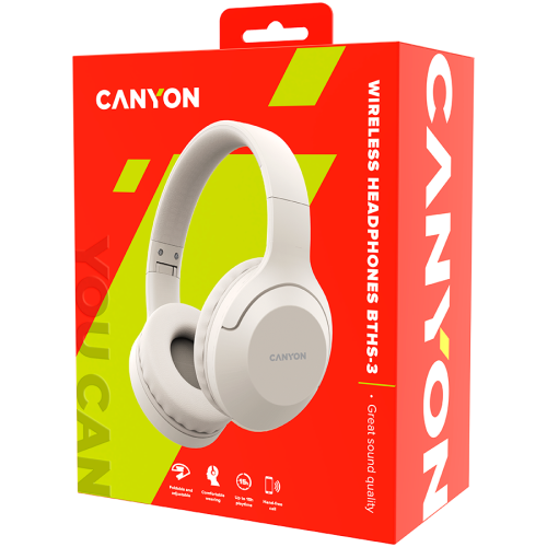 CANYON headset BTHS-3 Beige — фото 5