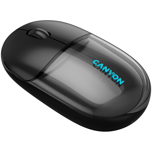 CANYON mouse OnClick 24 BT/ Wireless Transparent/Black — фото 3