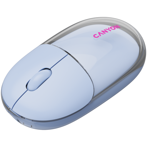 CANYON mouse OnClick 24 BT/ Wireless Transparent/Blue — фото 5