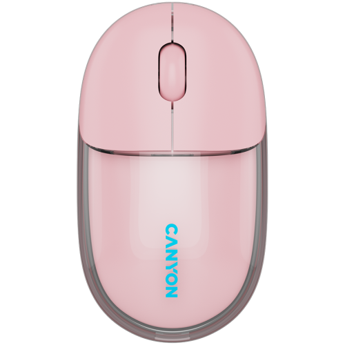 CANYON mouse OnClick 24 BT/ Wireless Transparent/Pink