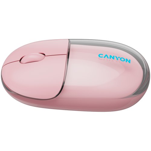 CANYON mouse OnClick 24 BT/ Wireless Transparent/Pink — фото 4