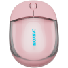CANYON mouse OnClick 24 BT/ Wireless Transparent/Pink — фото 2