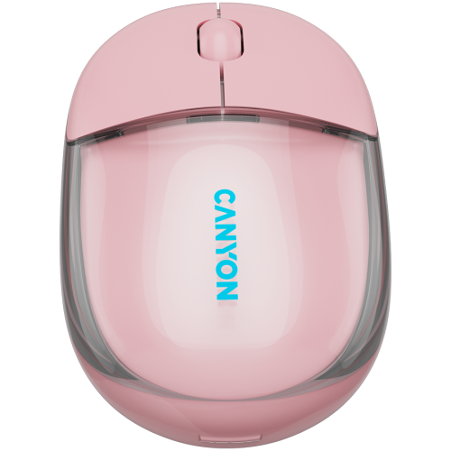 CANYON mouse OnClick 24 BT/ Wireless Transparent/Pink — фото 2