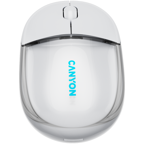 CANYON mouse OnClick 24 BT/ Wireless Transparent/White — фото 2