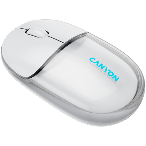 CANYON mouse OnClick 24 BT/ Wireless Transparent/White — фото 3