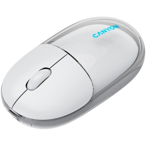 CANYON mouse OnClick 24 BT/ Wireless Transparent/White — фото 5