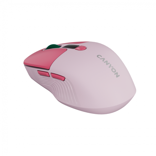 CANYON mouse MW-26 LCD Silent Dual Mode Wireless Pink — фото 5