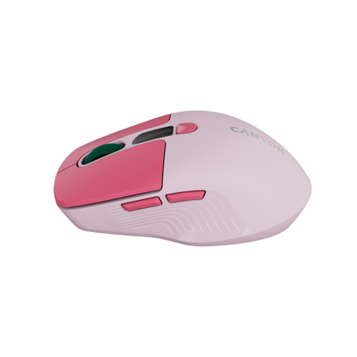 CANYON mouse MW-26 LCD Silent Dual Mode Wireless Pink — фото 3