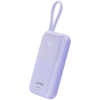 CANYON power bank OnPower 101 built-in cable 10000 mAh PD22.5W Purple — фото 2