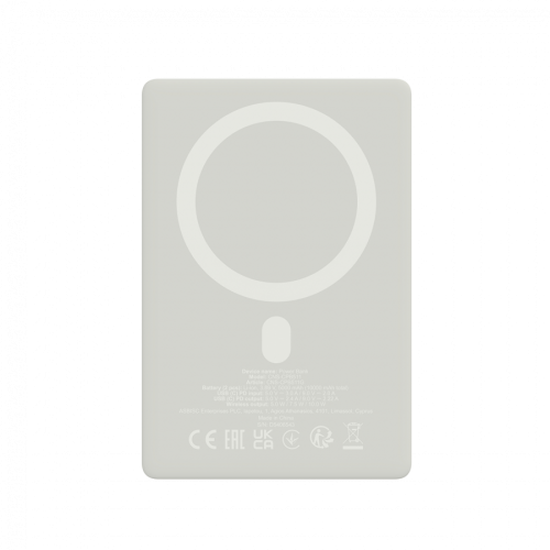 CANYON magnetic power bank OnPower 511 PD20W 10000mAh Aluminium Star Grey — фото 4
