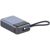 CANYON power bank OnPower 600 built-in cable 20000 mAh PD65W Dark Grey — фото 4