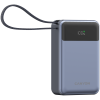 CANYON power bank OnPower 600 built-in cable 20000 mAh PD65W Dark Grey — фото 2