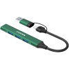 CANYON hub DS-02 4in1 USB-A/C Green — фото 5