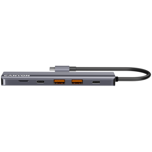 CANYON hub DS-17 6in1 4k USB-C Grey — фото 4