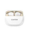 CANYON headset HEXAGON 7 TWS ANC+ENC Wireless Charge White Beige — фото 2