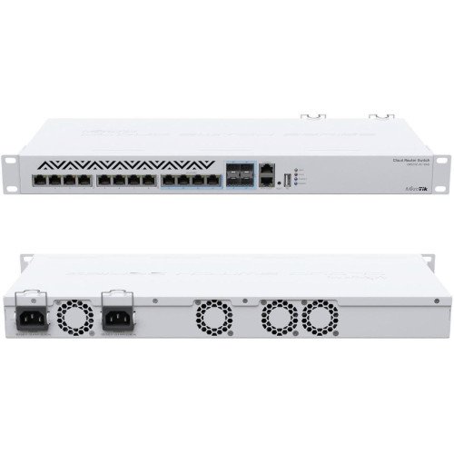 Коммутатор MikroTik CRS312-4C+8XG-RM