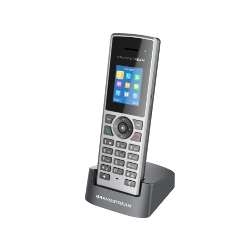 Grandstream DP722, Wireless DECT Phone, 5 Phones per BS, Colour Display, With cgarger and Power Supply