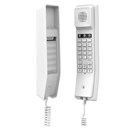 Grandstream GHP610, White Compact Hotel IP Phones, 2 lines, 2 SIP accounts, One 10/100 Mbsps Ethernet ports, PoE, No PSU included