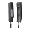 Grandstream GHP611, Black Compact Hotel IP Phones, 2 lines, 2 SIP accounts, One 10/100 Mbsps Ethernet ports, PoE, No PSU included