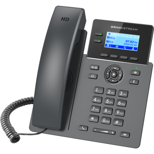 Grandstream GRP2602P, Carrier-Grade IP Phones, 2 lines, 4 SIP accounts, Dual 10/100 Mbsps Ethernet ports, HD audio, PoE (No PSU included)