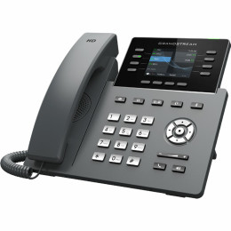 Grandstream GRP2624, Carrier-Grade IP Phones, 8  line keys, 12 SIP accounts, Gigabit Ethernet ports, PoE, HD (with power supply)