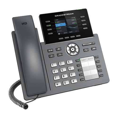 Grandstream GRP2634, Carrier-Grade IP Phones, 8 line keys, 12 SIP accounts, 32 VPK and 10 MPK, Gigabit Ethernet ports, PoE, HD (with power supply)